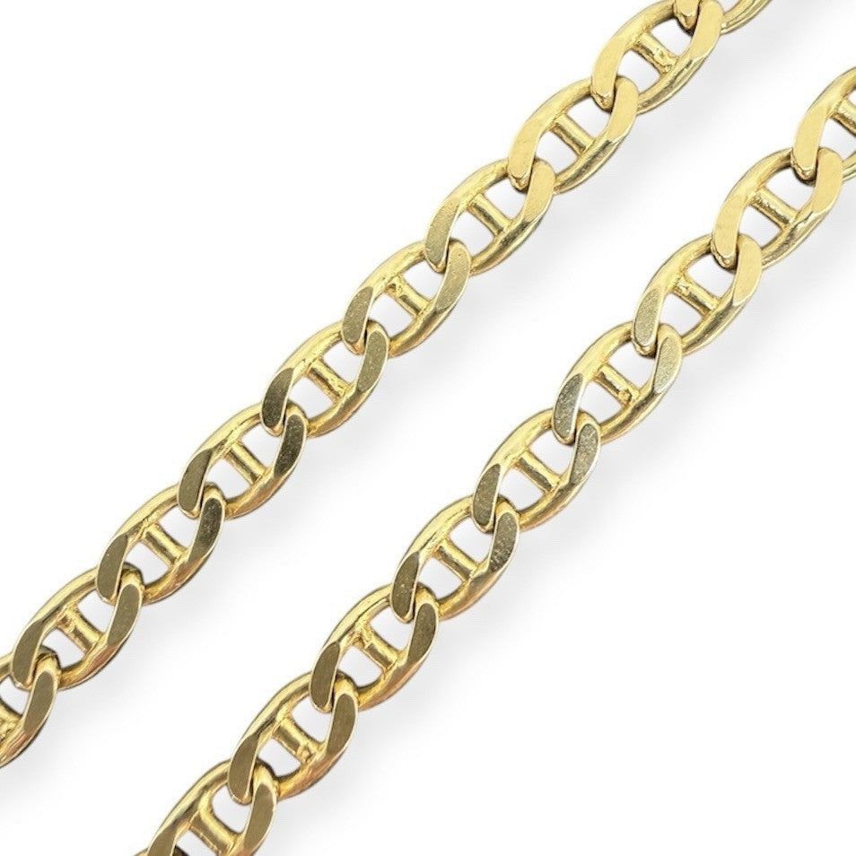 Stegpanzerkette Gelbgold 14K/585 49cm 4mm