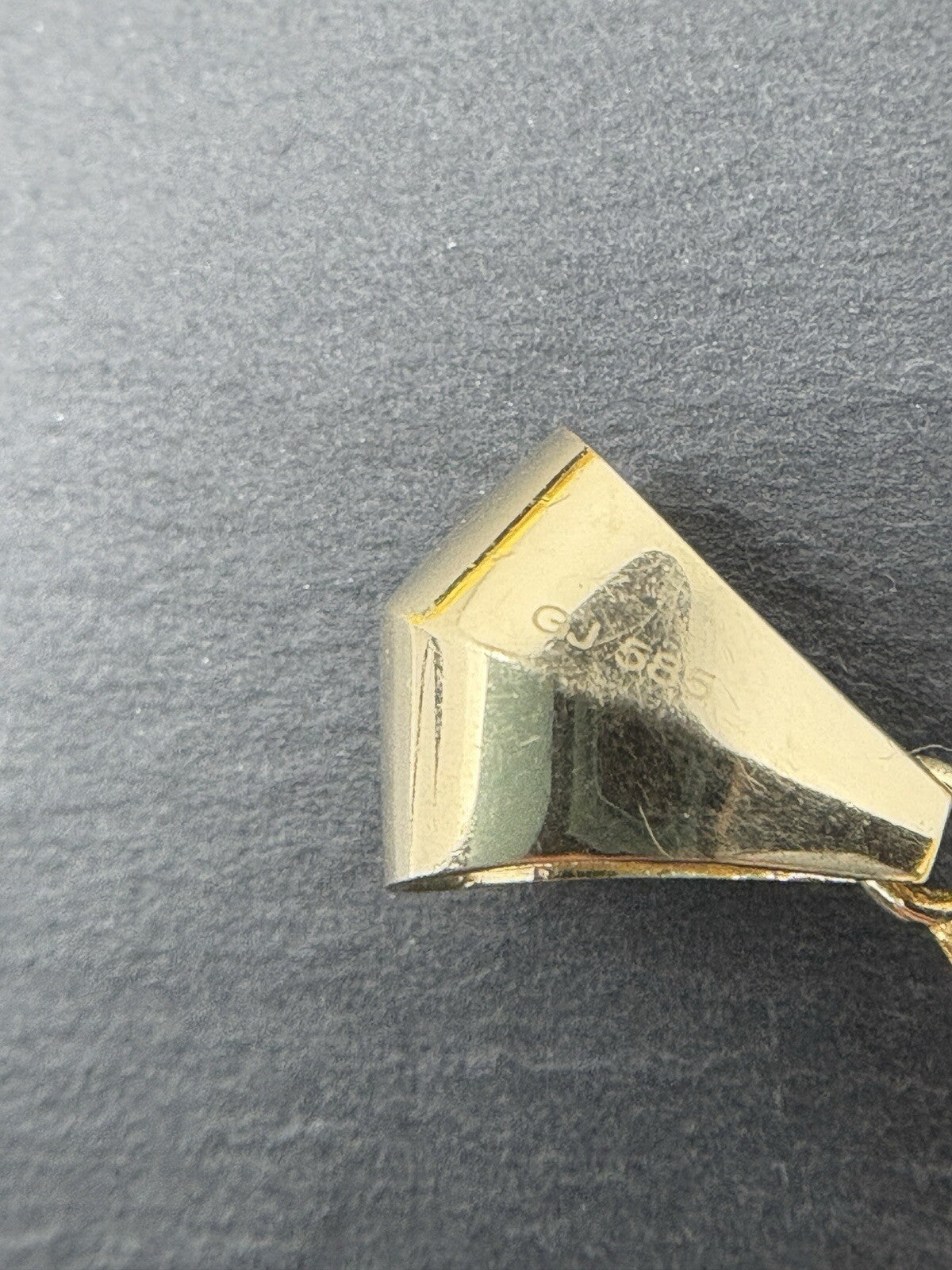 Gold Anhänger Pistole 274 Diamanten ca. 1,7ct Farbe  H 14K/585 Gelbgold