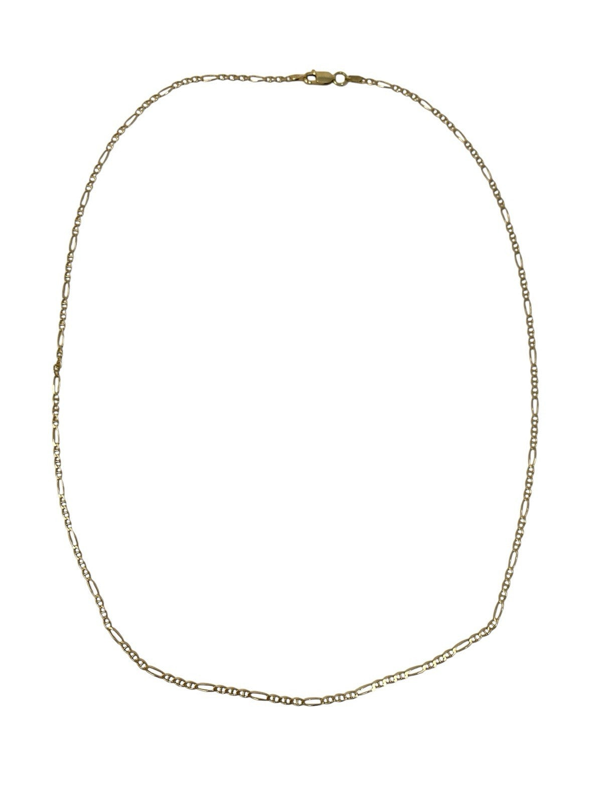 Figarokette Panzerkette Gelbgold 585 / 14 Karat 54cm