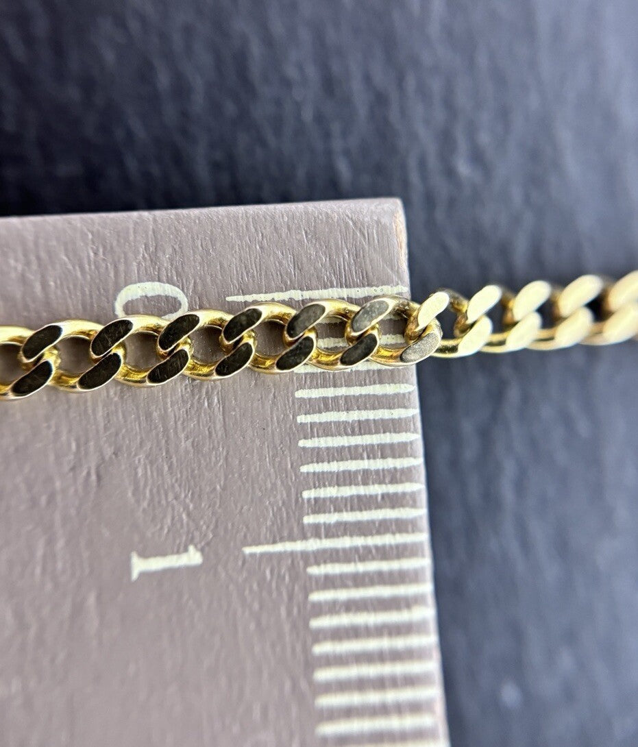 Panzerarmband Gelbgold Goldarmband 8K/333 19,5cm 3mm Massiv