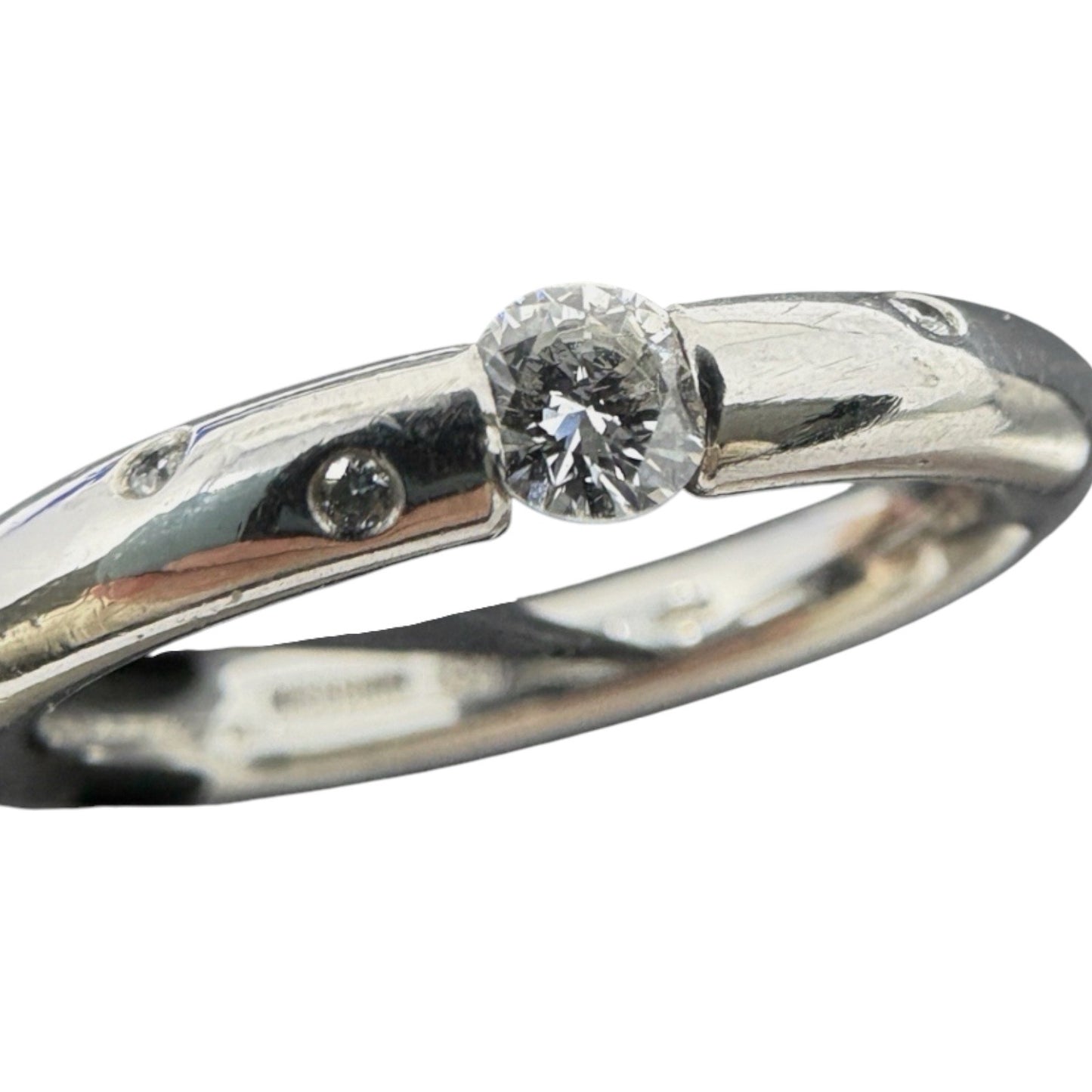 Niessing Ring Platin Brillantring 950 Gr. 52,5