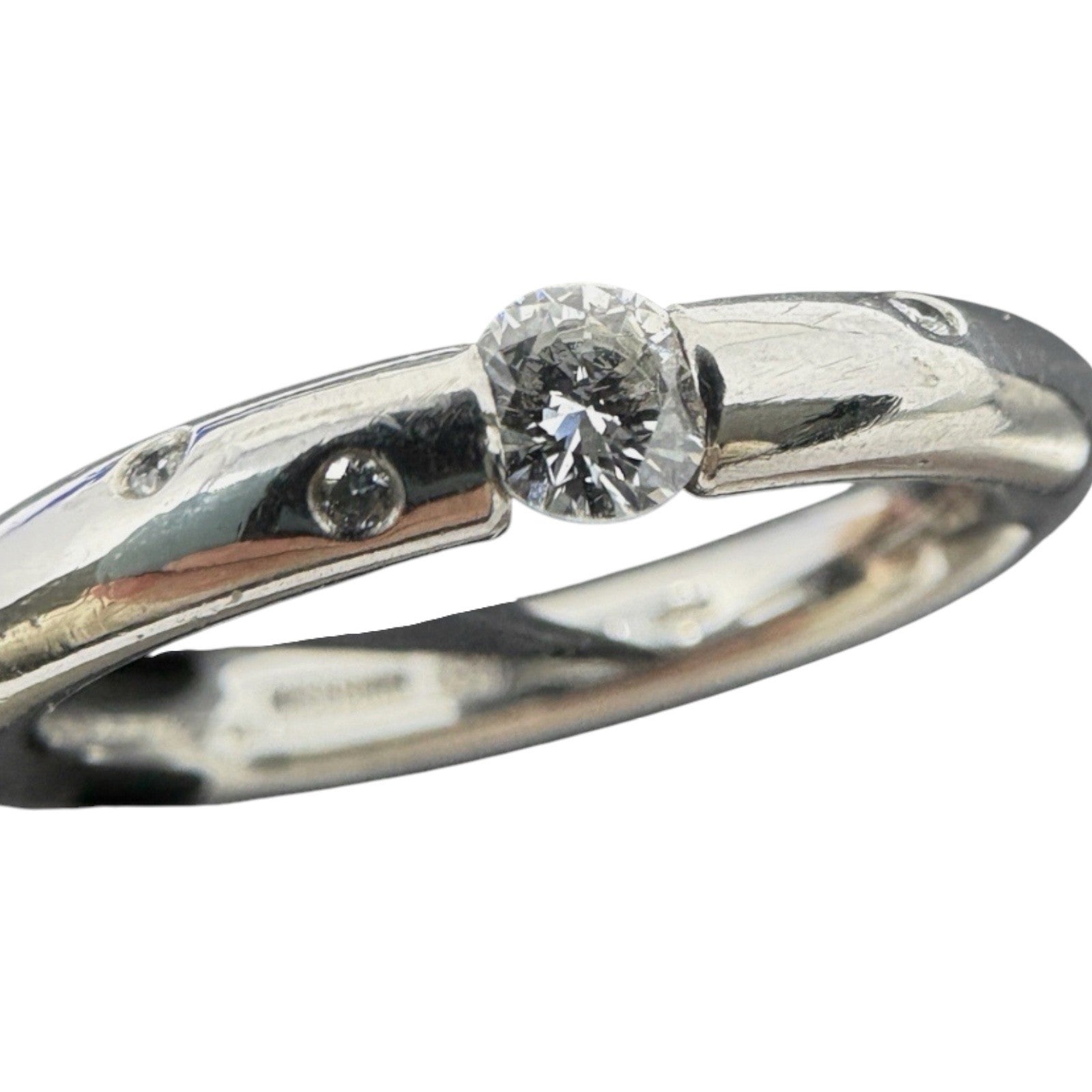 Niessing Ring Platin Brillantring 950 Gr. 52,5