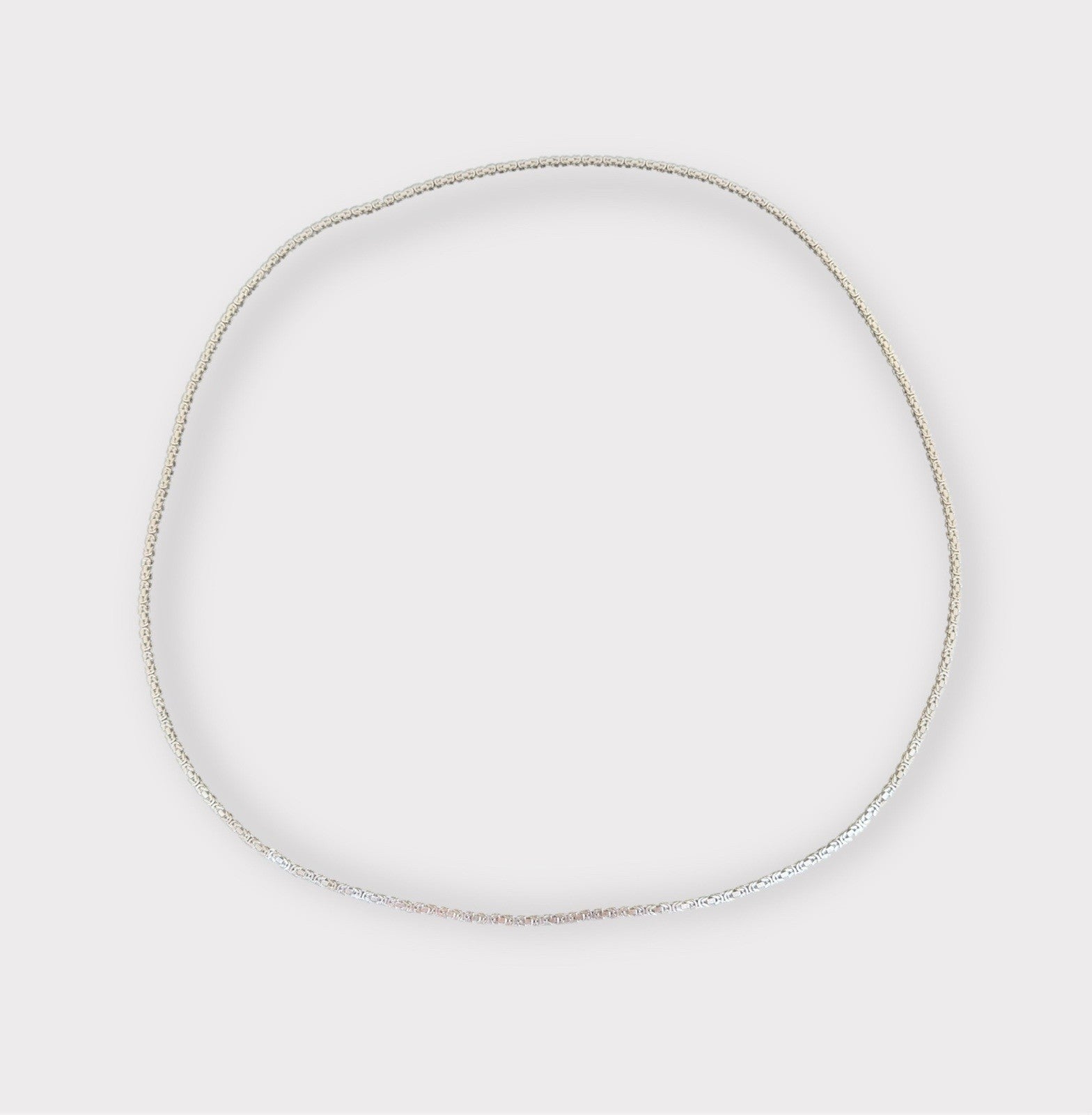 Königskette Massiv 14Karat / 585 Weißgold 93cm Herren