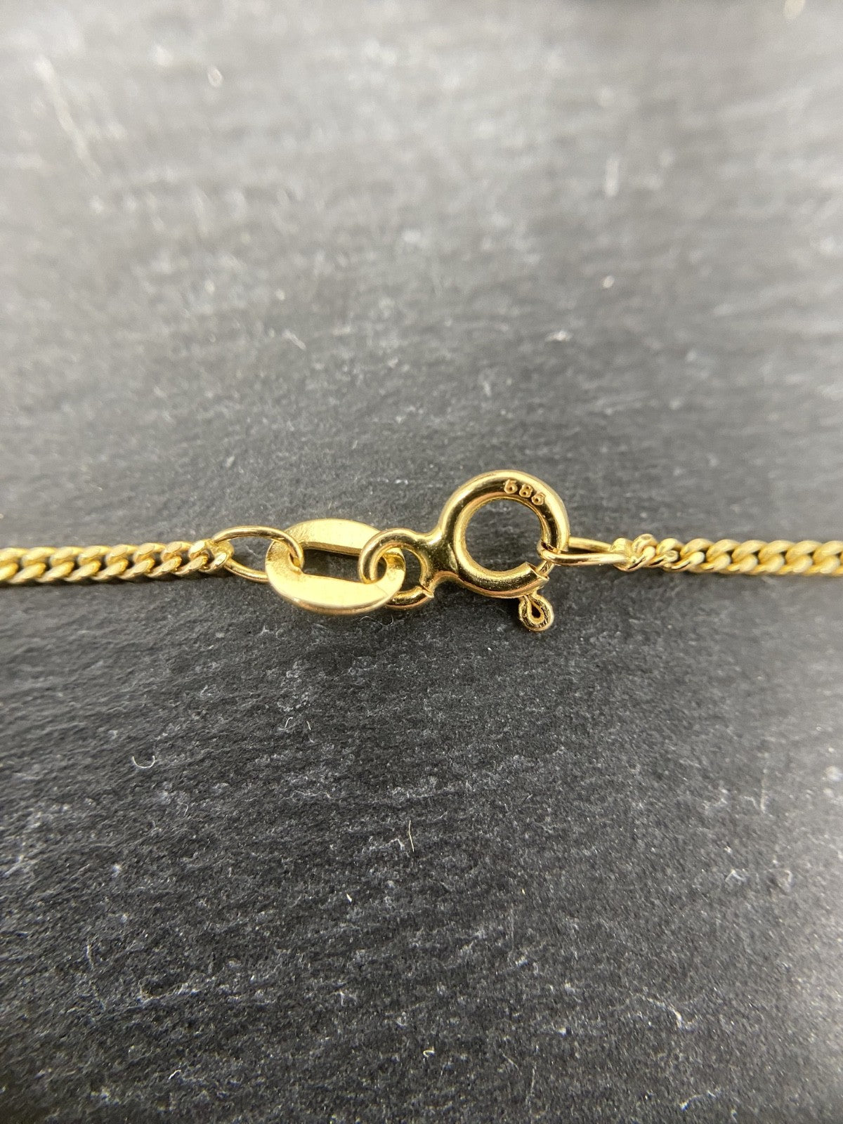 Gelbgold Kette Panzerkette Flachpanzerkette | 42cm 14K/585 ca. 1,3mm glänzend