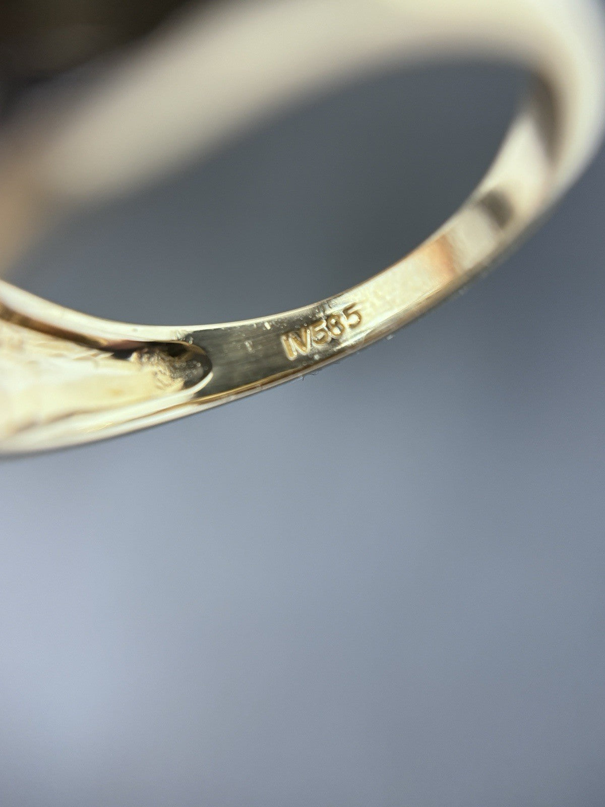 Tansanit 4ct Ring 585 gelb Gold 14 Karat Goldring Solitärring Harry Ivens