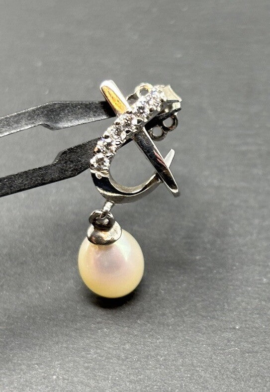 Ohrstecker Weißgold Südseeperlen 14K/585 