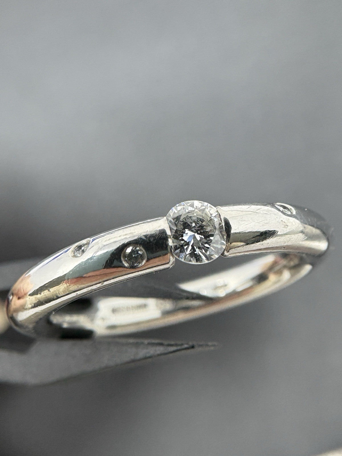 Niessing Ring Platin Brillantring 950 Gr. 52,5