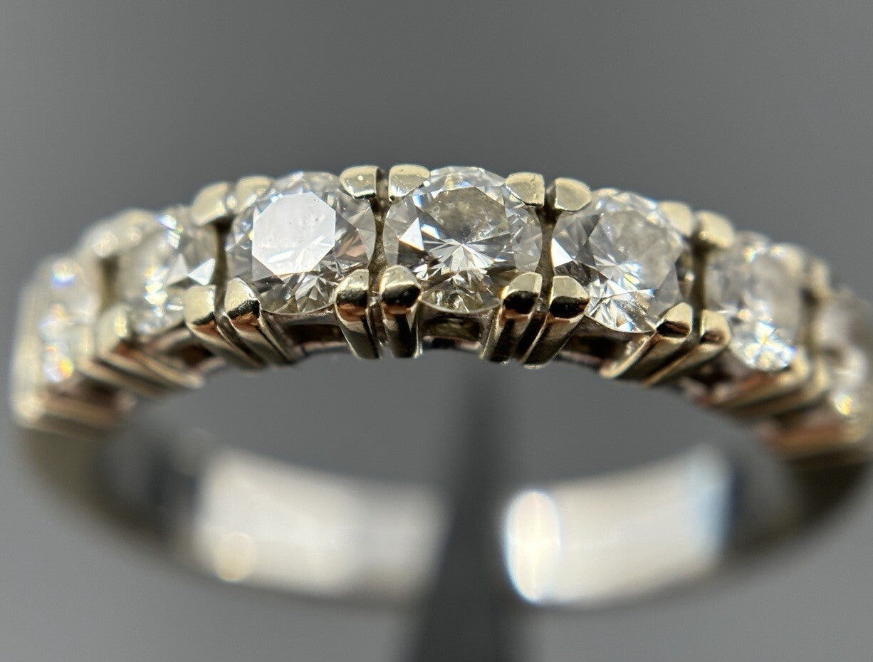 Brillantring Memory Goldring 1,0 Carat I/gW/LR Weißgold 14K/585 Gr.56