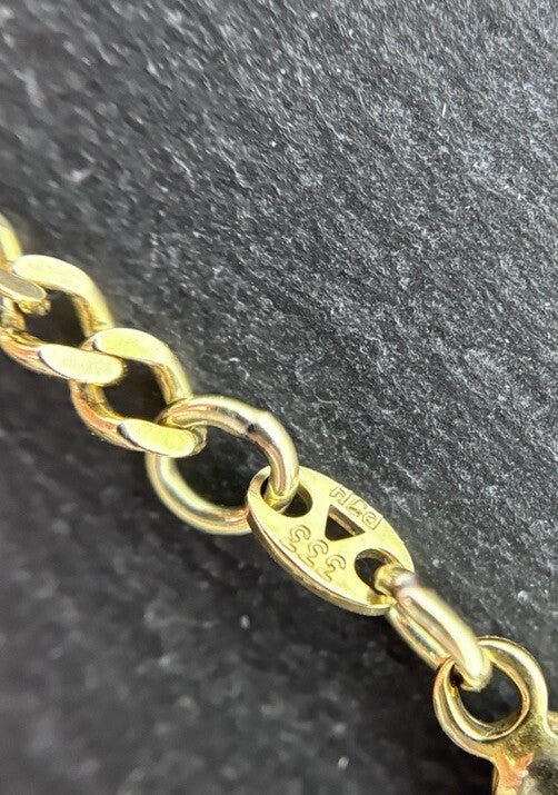 Panzerarmband Gelbgold Goldarmband 8K/333 19,5cm 3mm Massiv