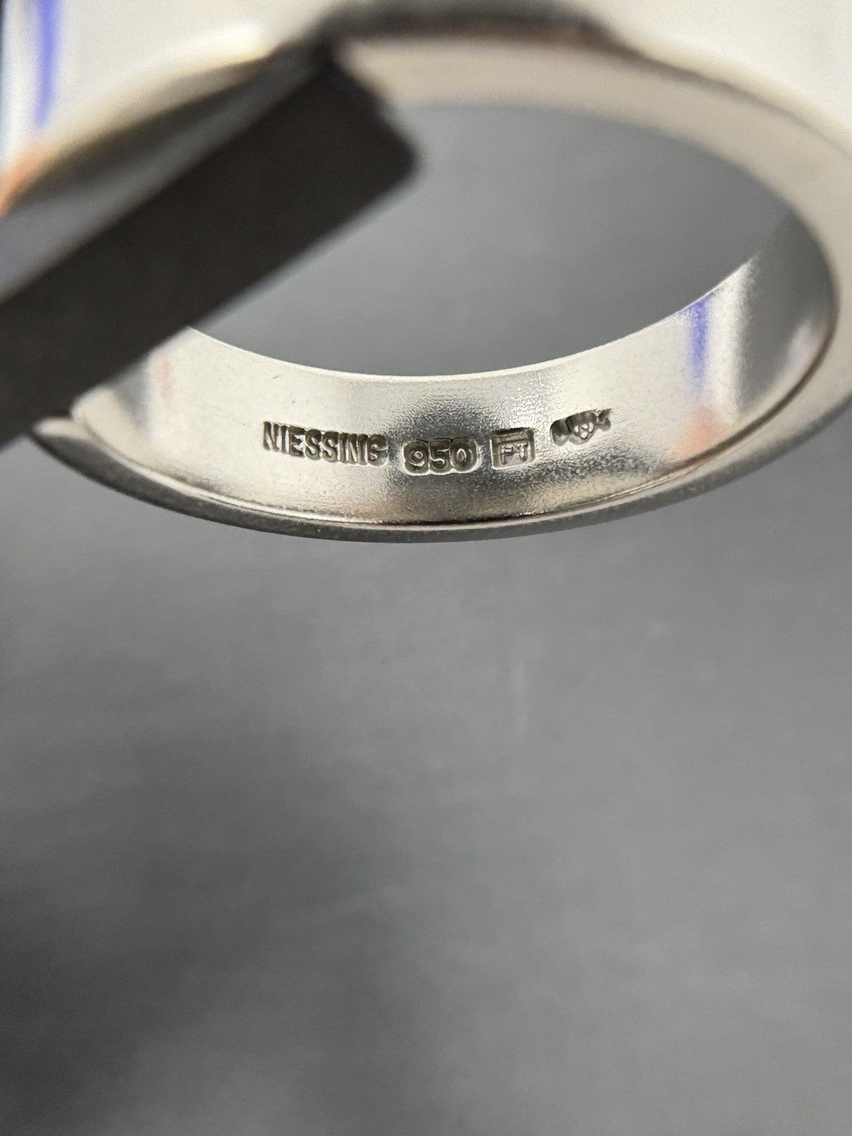 Niessing Ring Platin Brillantenring 950 Gr.58