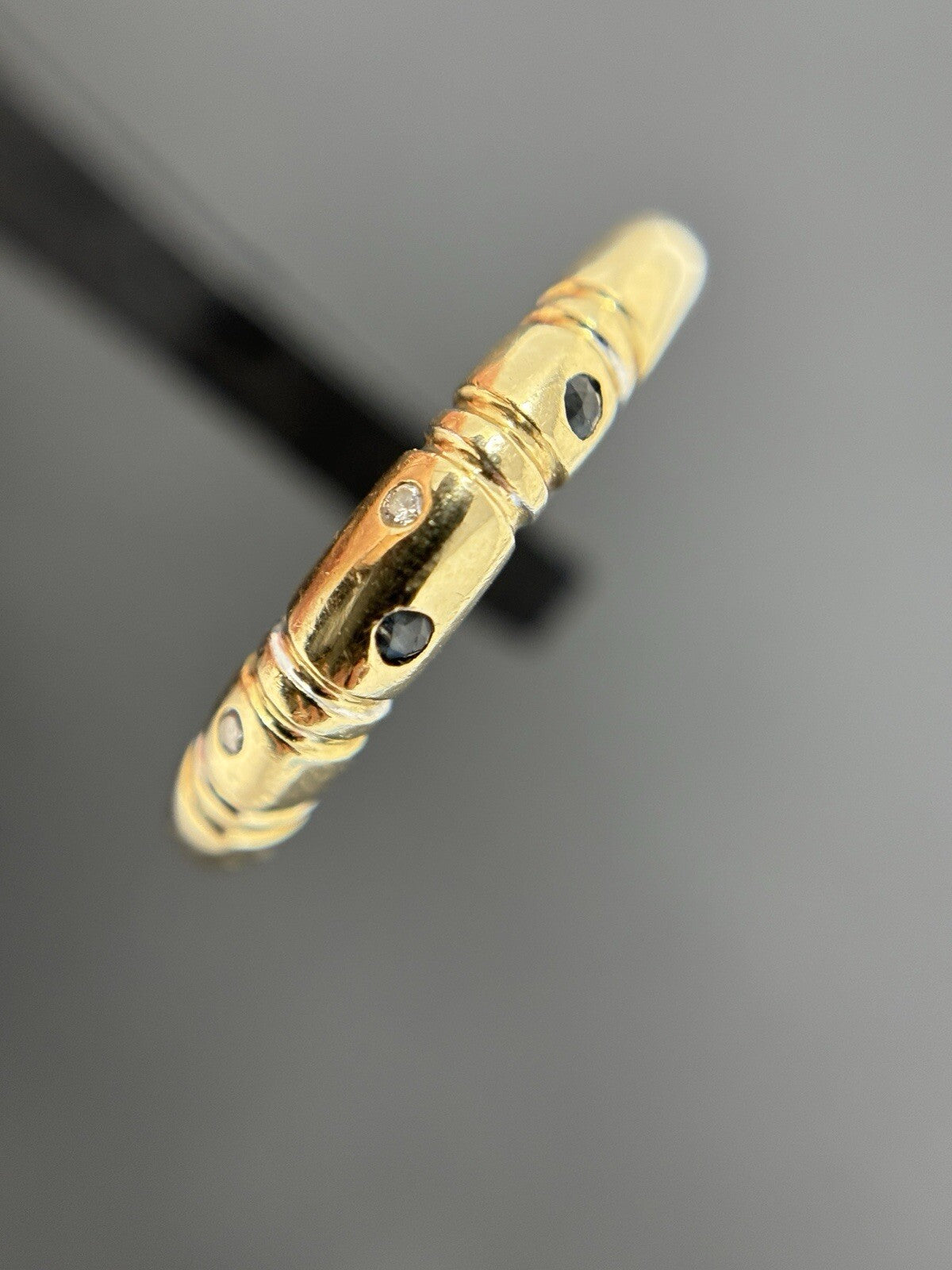 Goldring mit Brillanten 14K/585 Gr.55