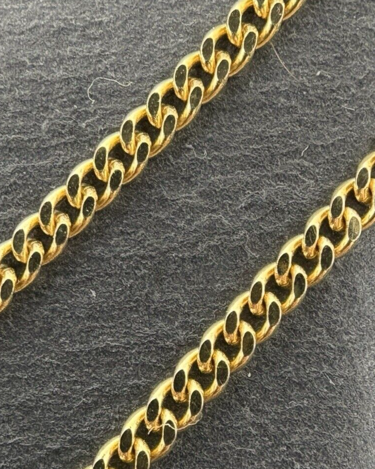 Gelbgold Kette Panzerkette 45,5cm 14K/585 2mm glänzend