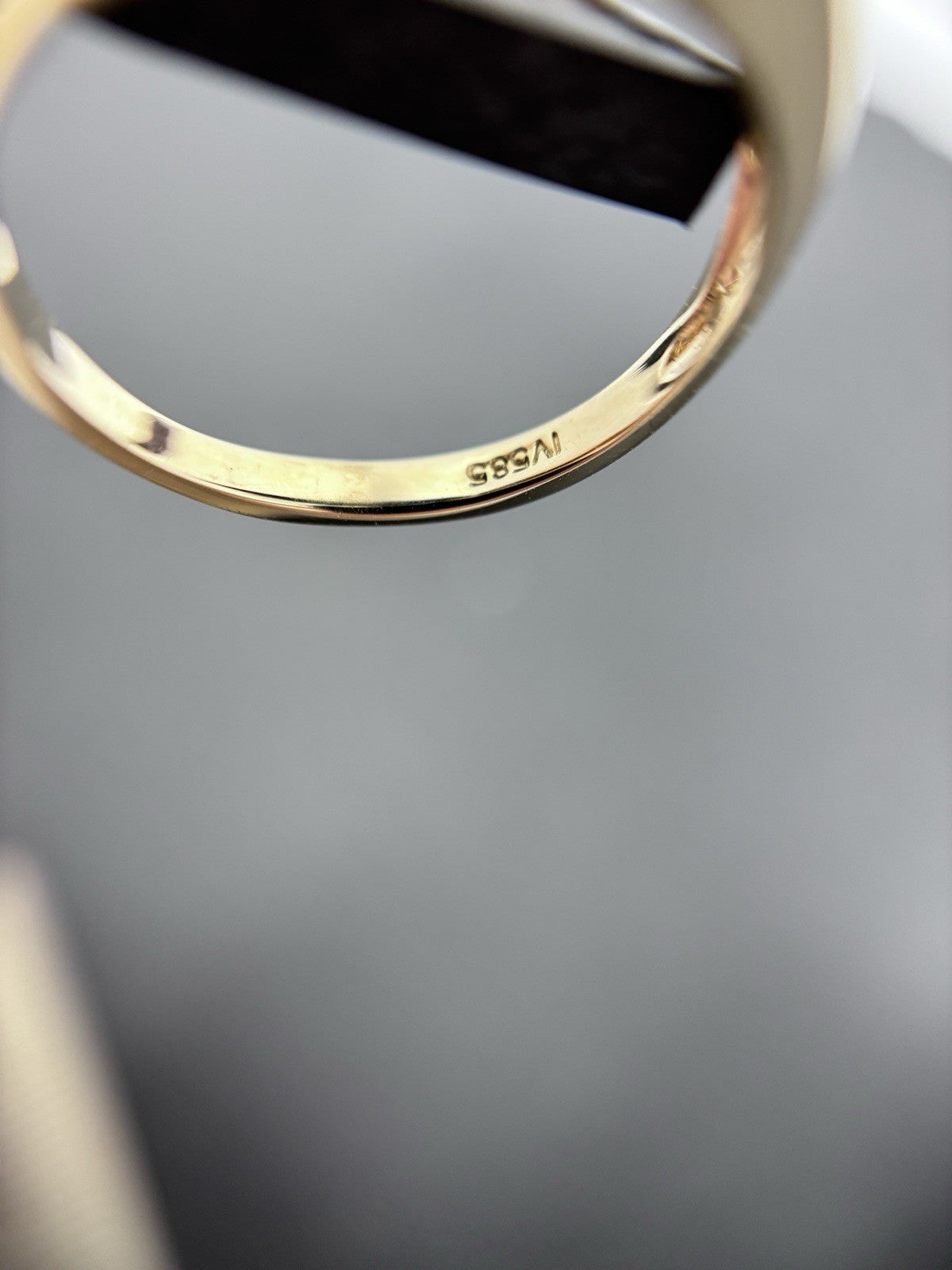 Tansanit 5ct Ring 585 gelb Gold 14 Karat Goldring Solitärring Harry Ivens