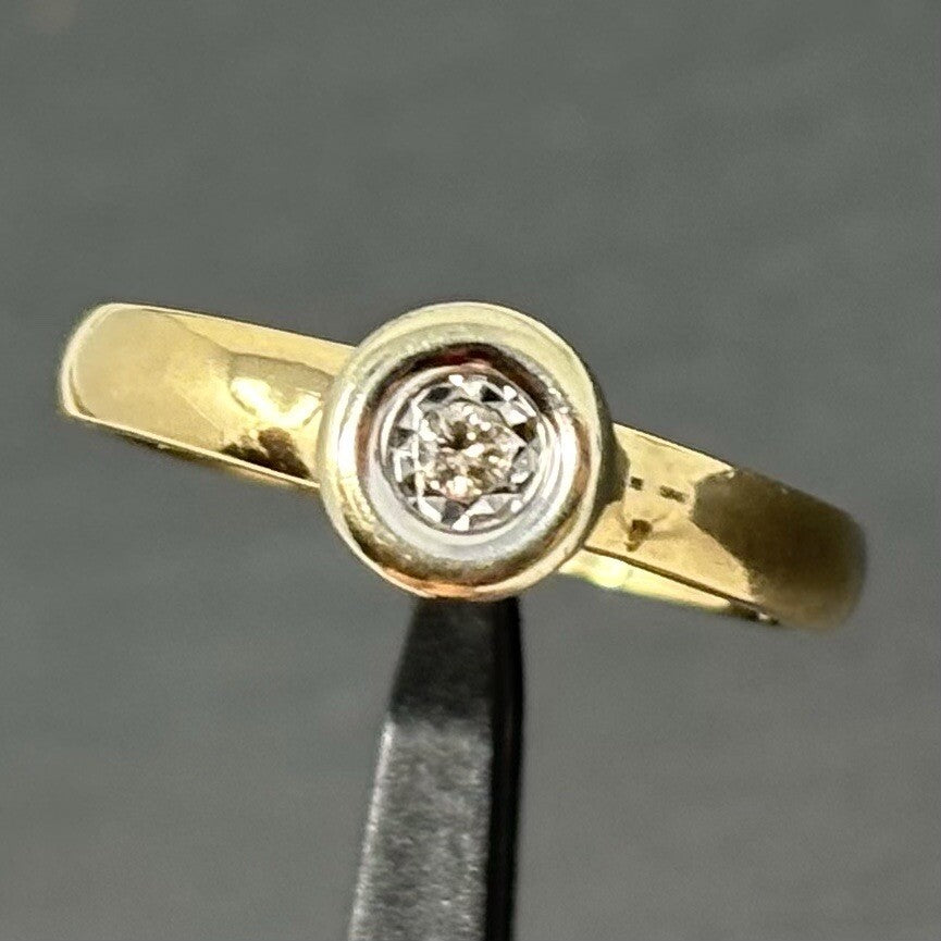 Gelbgold Solitärring Brillant glänzend 9K/375 Gr.56 