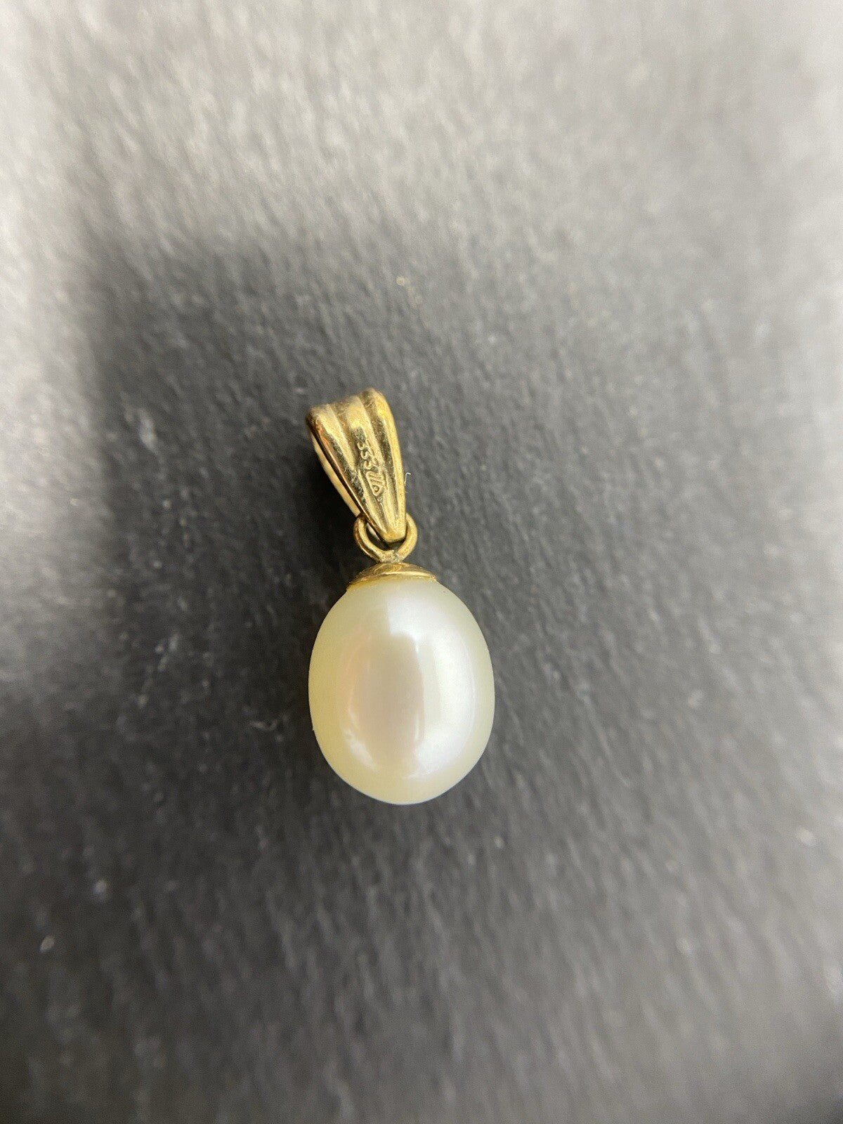 Gold Anhänger 8K Südseeperle ca.1cm Kugel 