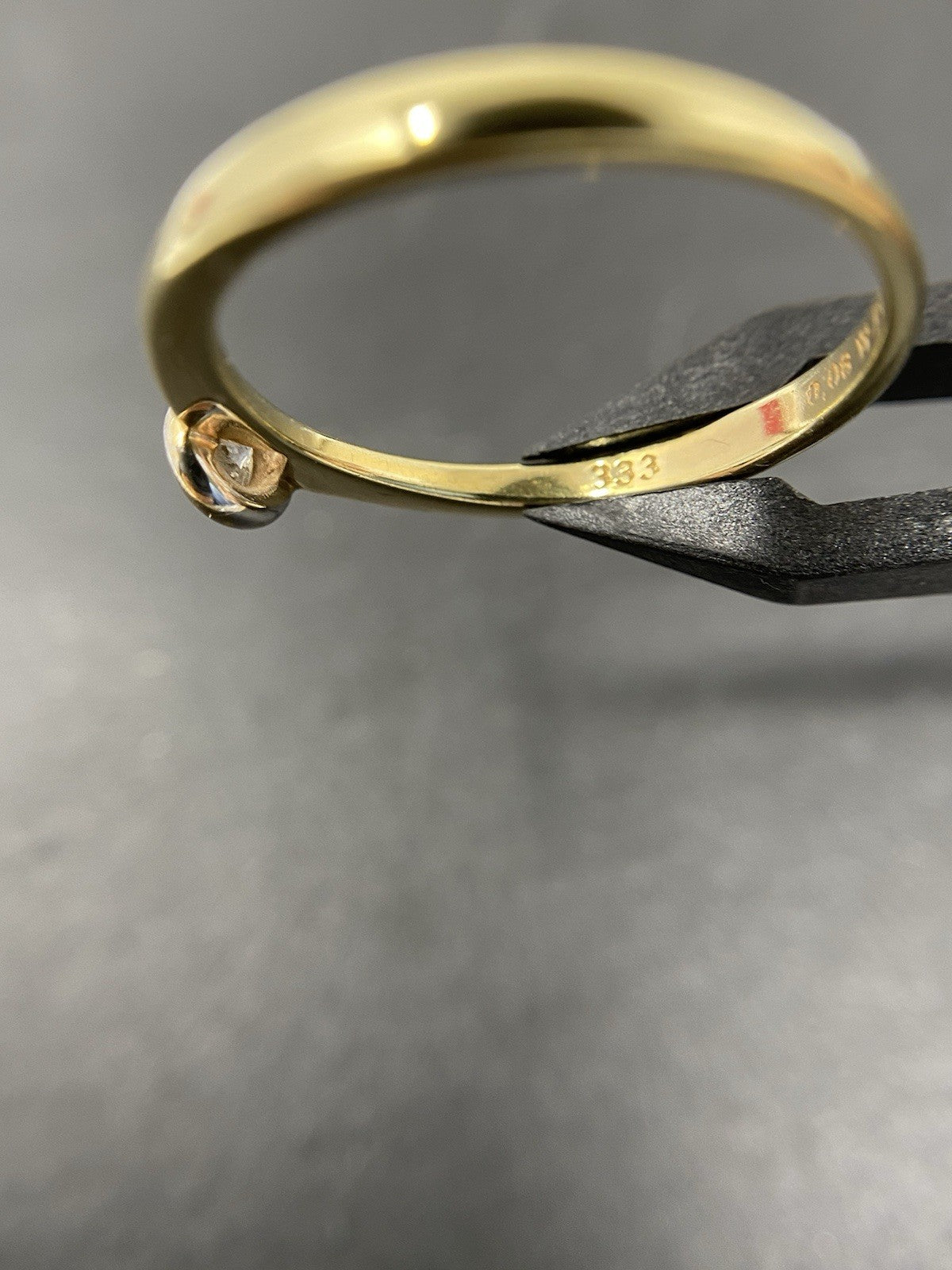 Gelbgold Solitärring 8K/333 Brillant Gr.53