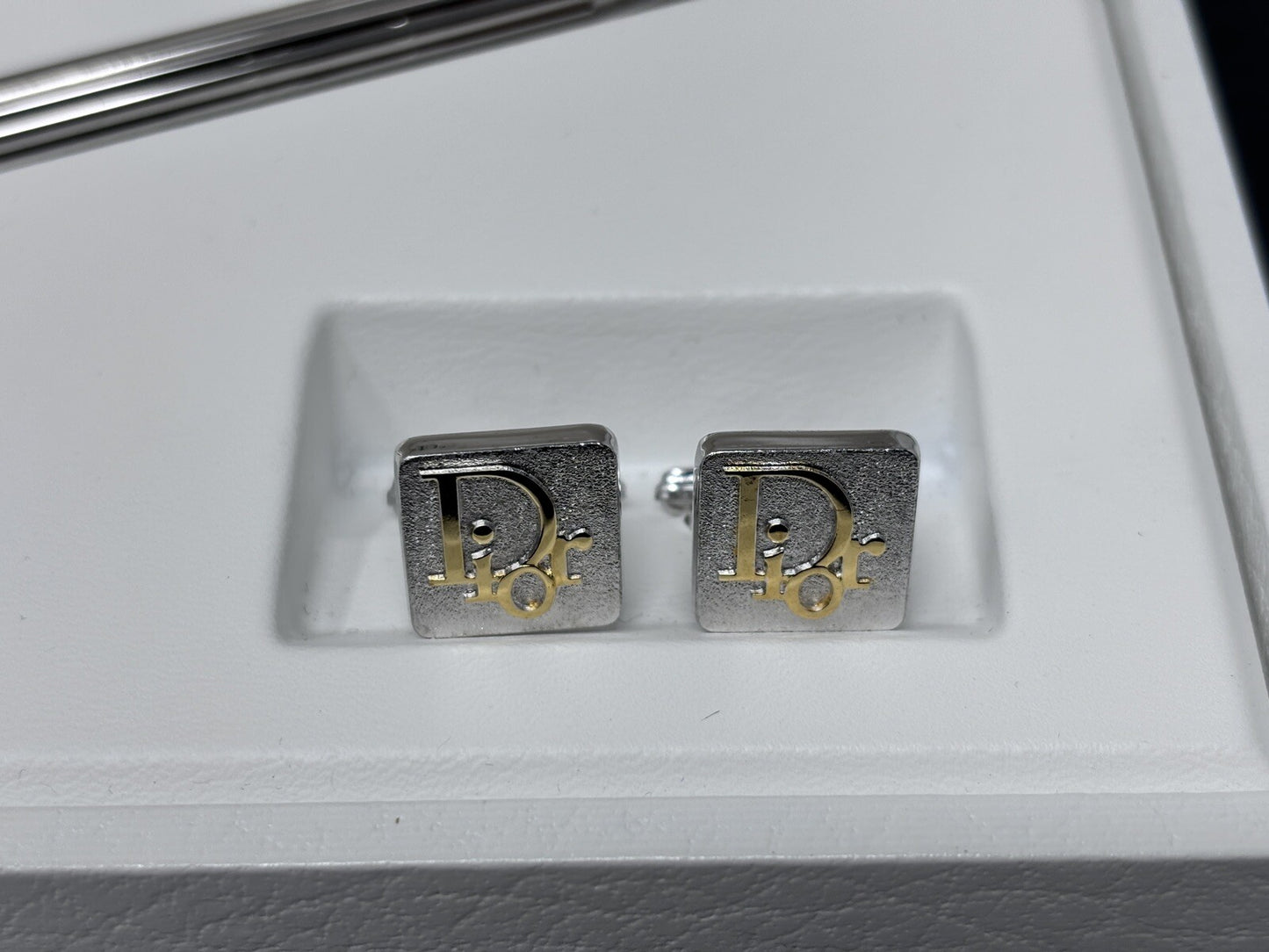 Dior Manschettenknöpfe und Kugelschreiber Full Set Vintage