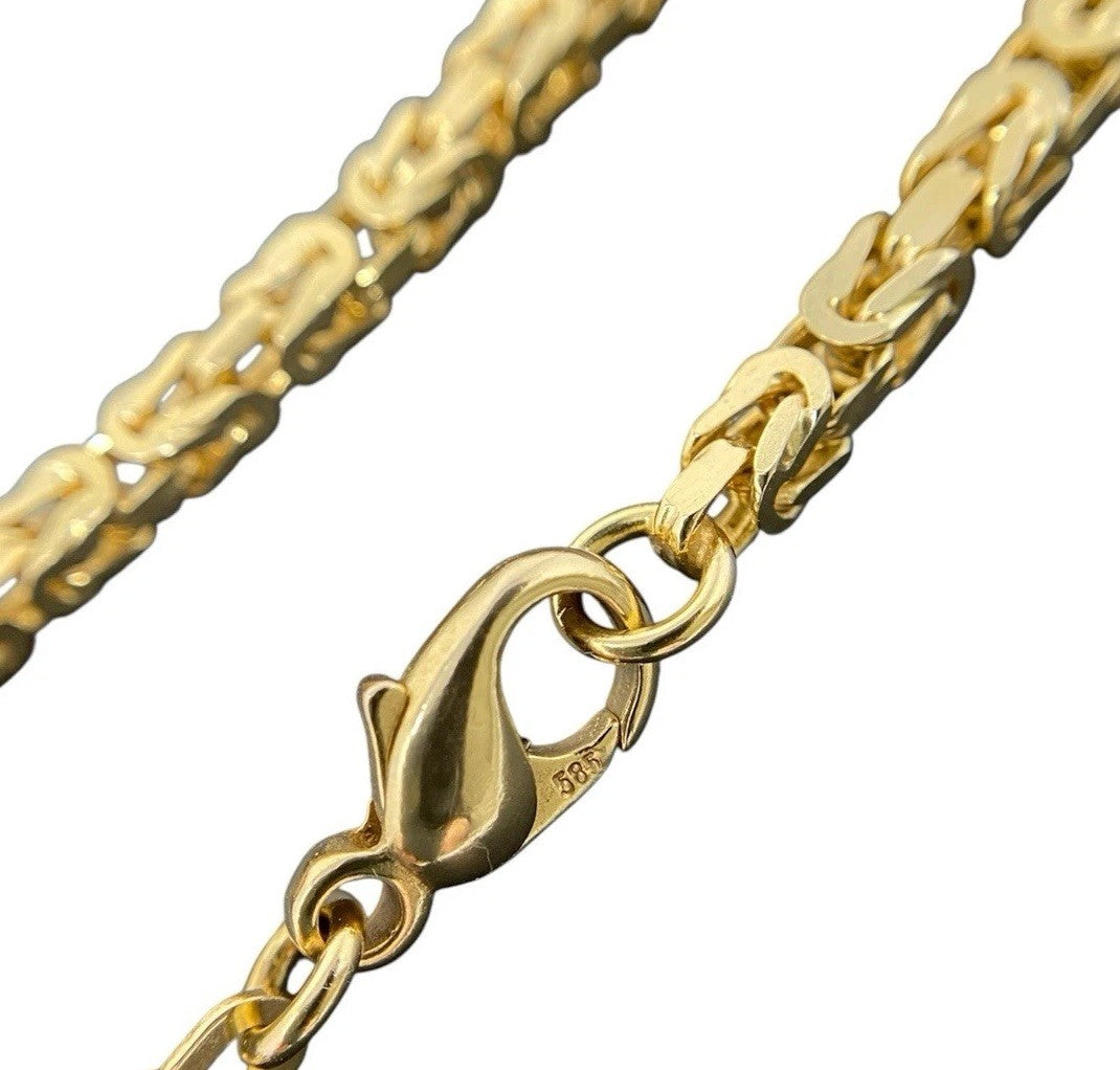 Königskette 14Karat / 585 Gelbgold 80cm Herren