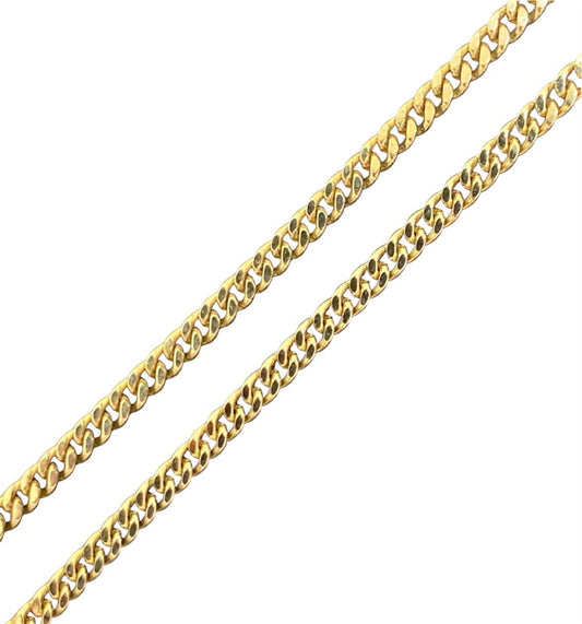 Panzerkette  14K / 585 Gelbgold 2mm 50cm