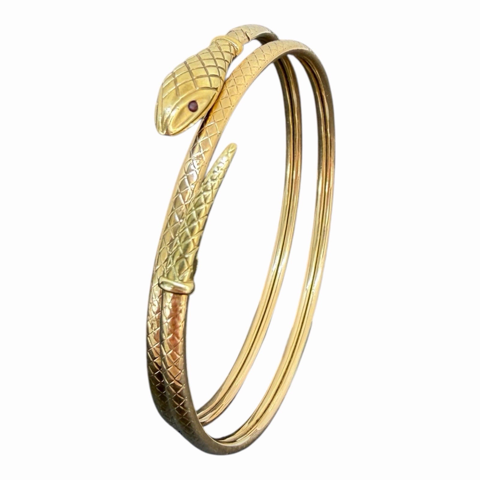 Goldarmreif Schlangenreif Damen beweglich/dehnbar 9K/375