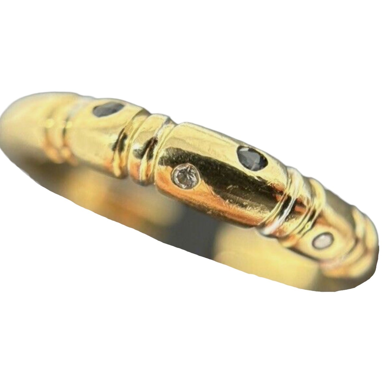 Goldring mit Brillanten 14K/585 Gr.55