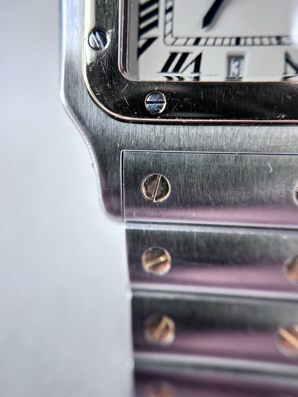 Cartier Santos Galbee Herren 29mm  Stahl/Gold Papiere Ref. 1566