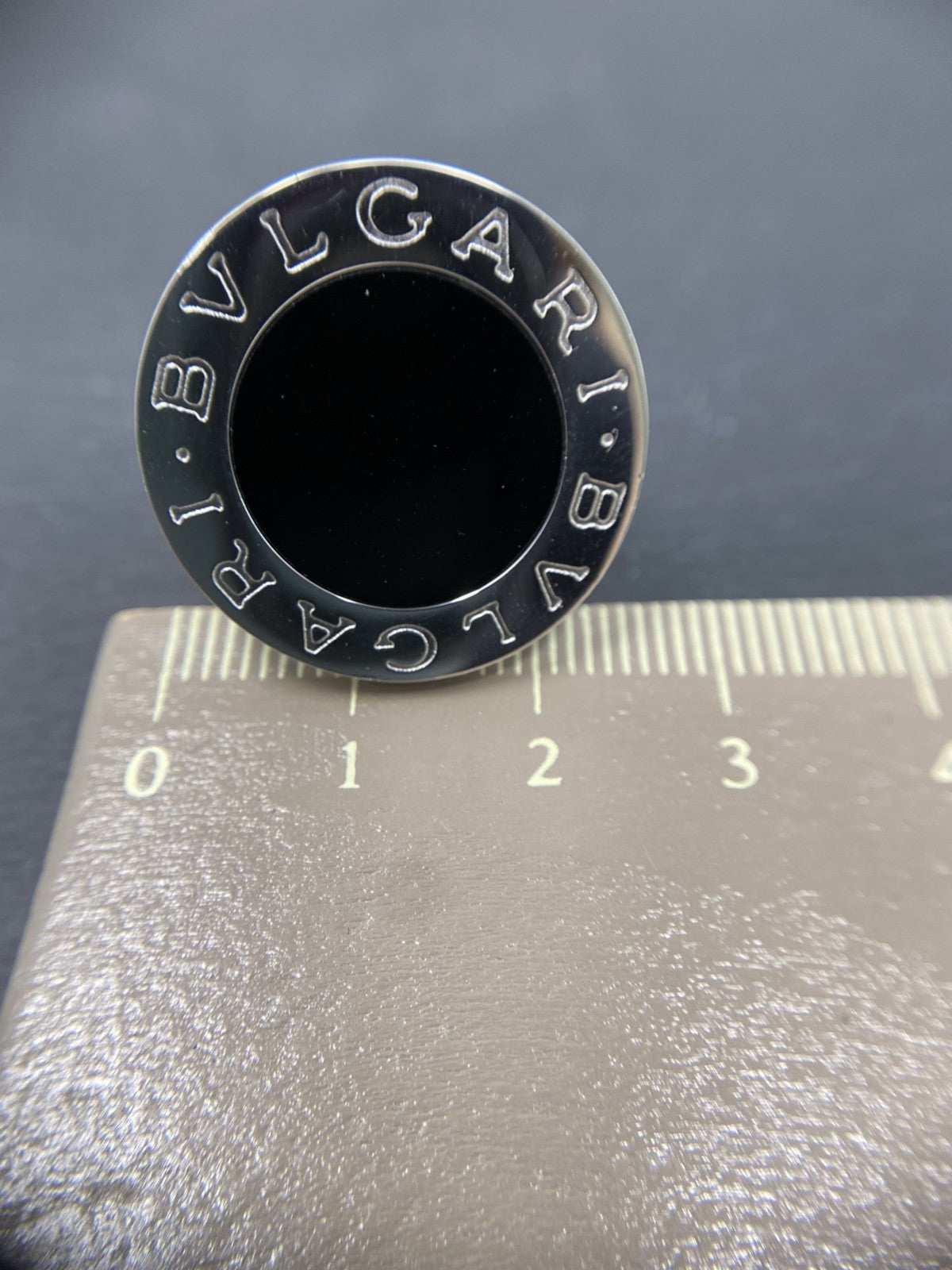 Bvlgari Ring Onyx 750 Weißgold | 18K / 750 Gr. 60