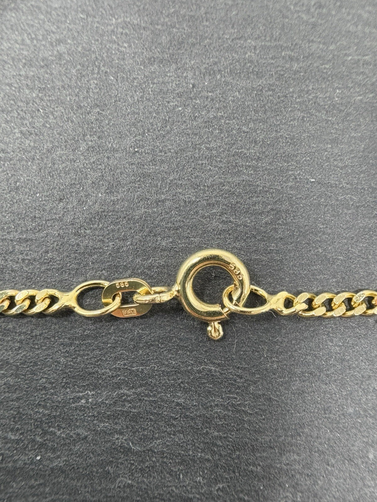 Gelbgold Kette Panzerkette 45,5cm 14K/585 2mm glänzend