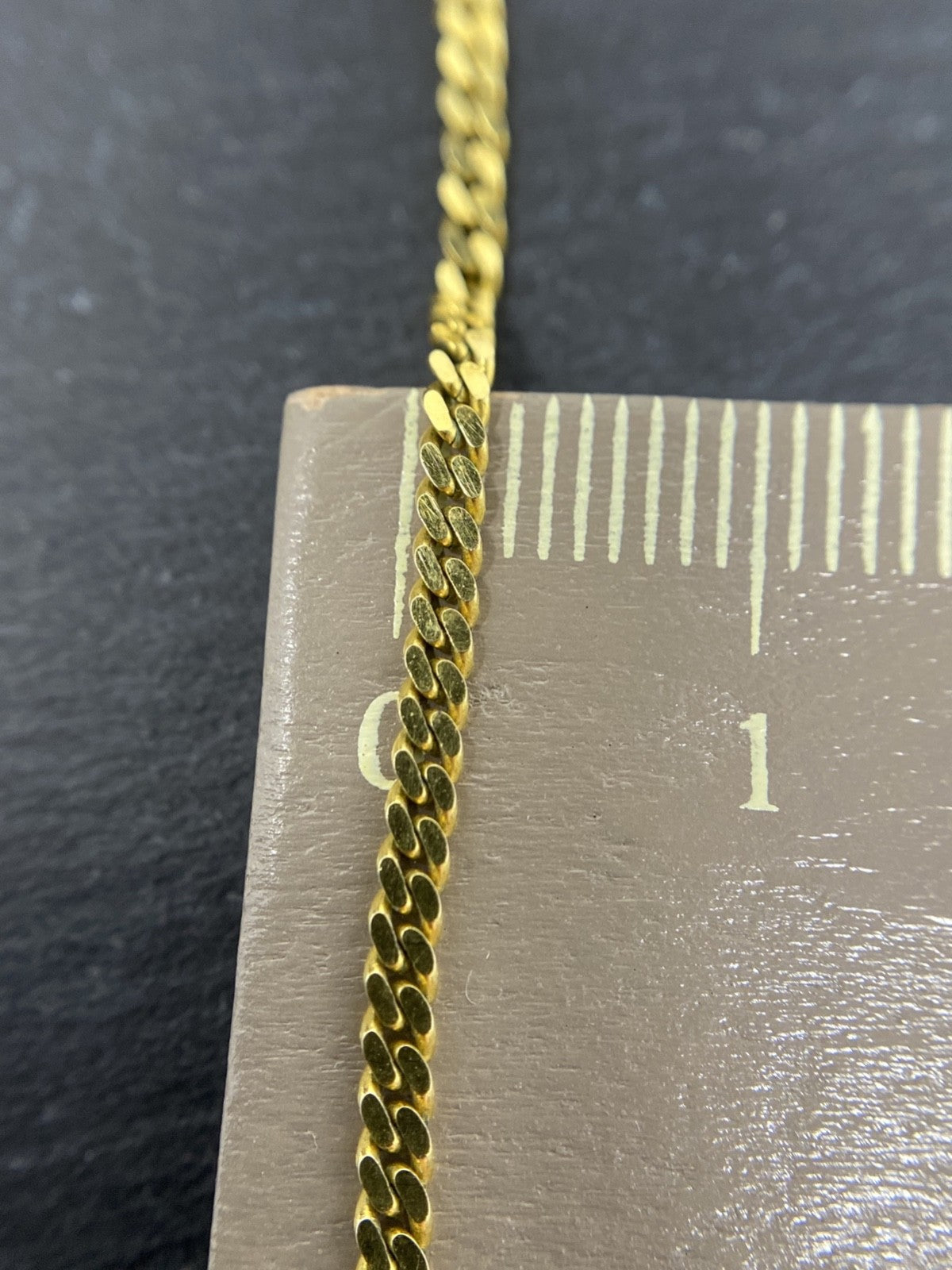 14K Gold Schmuckset Lapislazuli – Panzerkette & Ohrstecker – Echtgold – Vintage