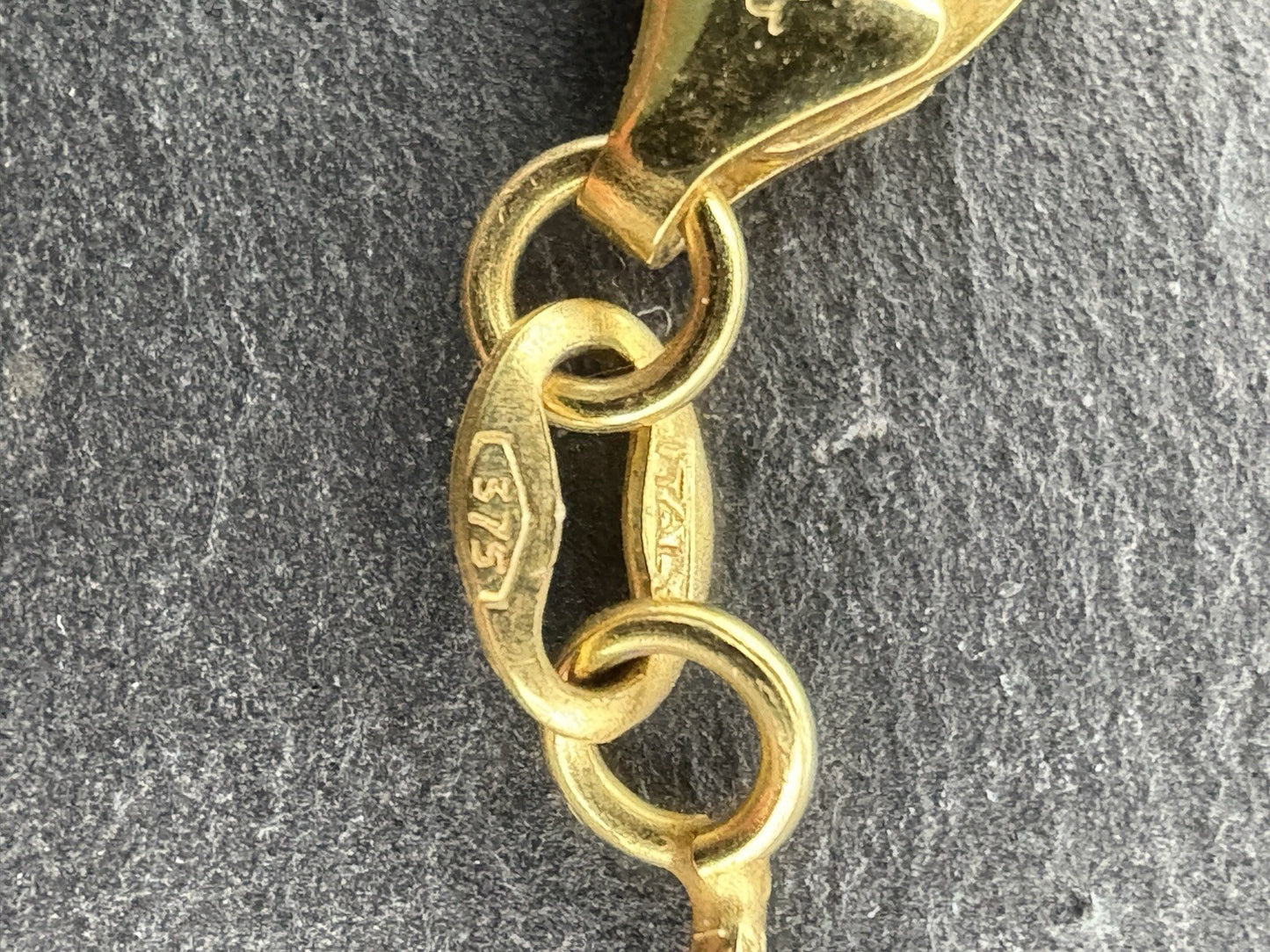 Gold Halskette Mit Kugel- und Quasten-Anhänger 45cm | 9K/375