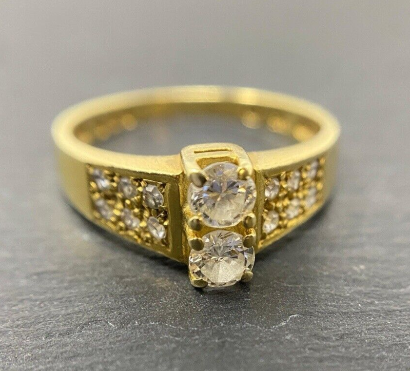 Goldring Vintage 14K/585 Brillanten ca. 0,25ct Gr.54 