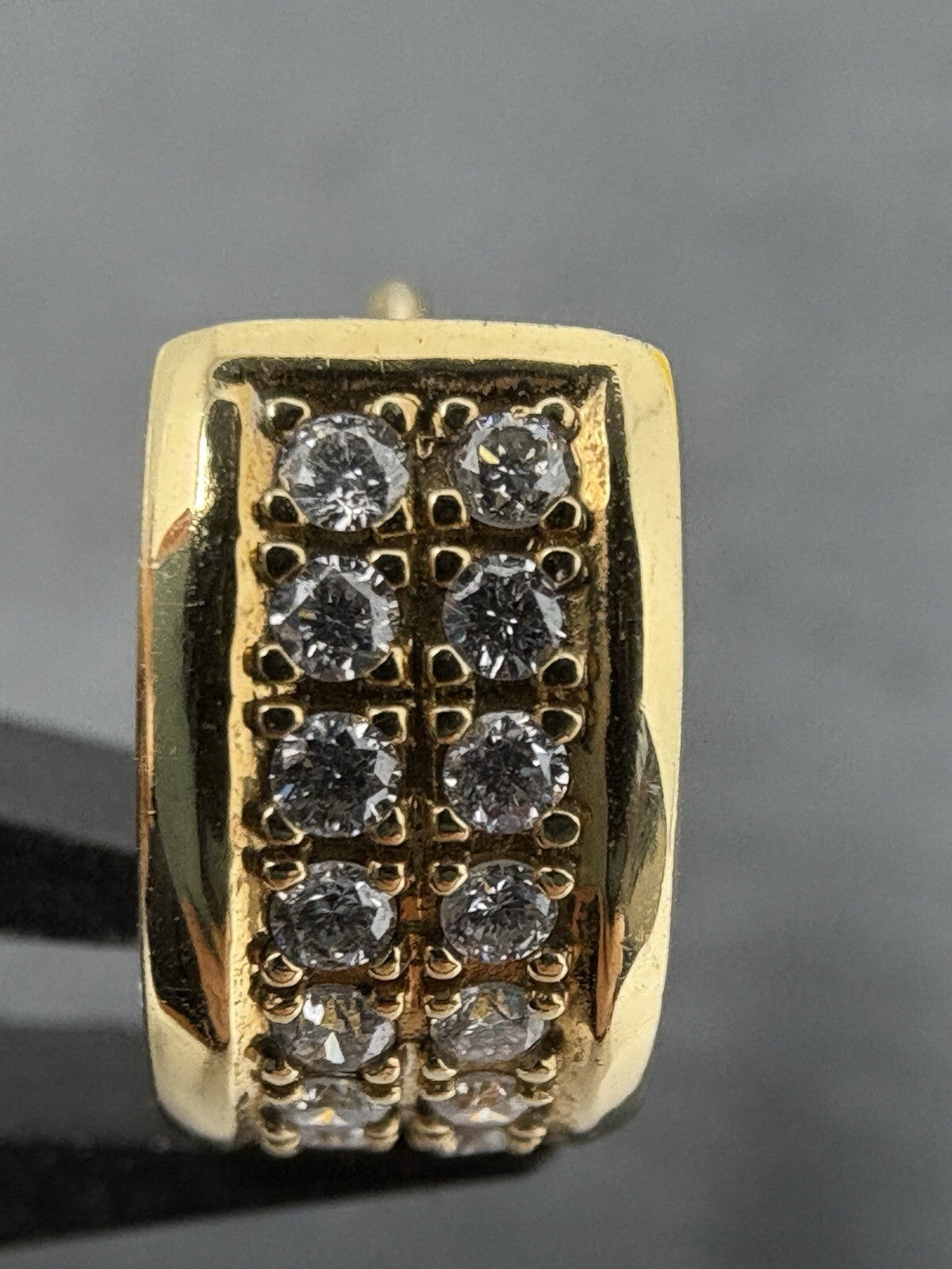Ohrringe Gelbgold Creolen 0,5ct Brillanten Diamanten 18K/750