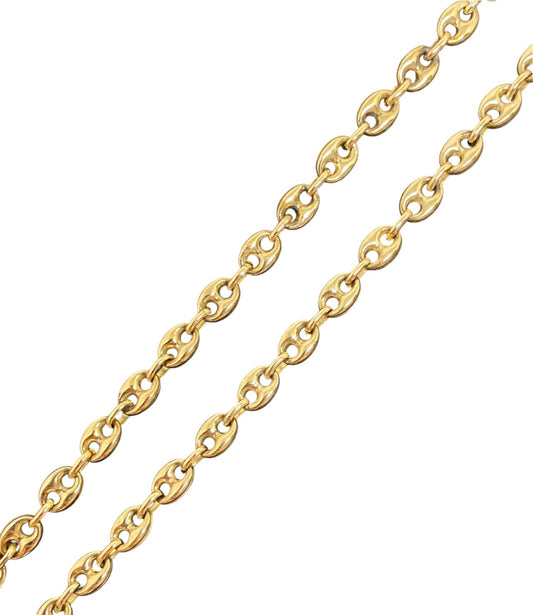 Bohnenkette  8K/333 5mm Gelbgold