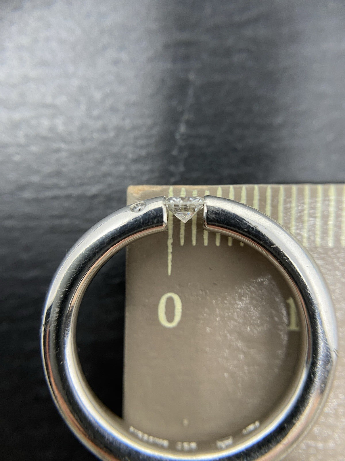 Niessing Ring Platin Brillantring 950 Gr. 52,5