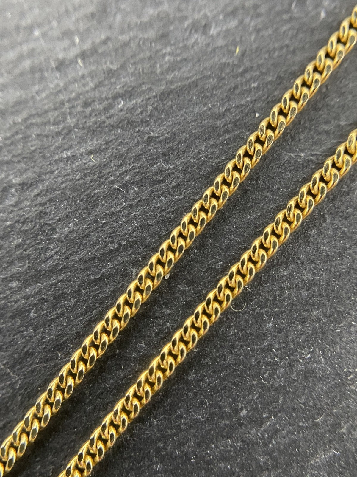 Gelbgold Kette Panzerkette Flachpanzerkette | 42cm 14K/585 ca. 1,3mm glänzend