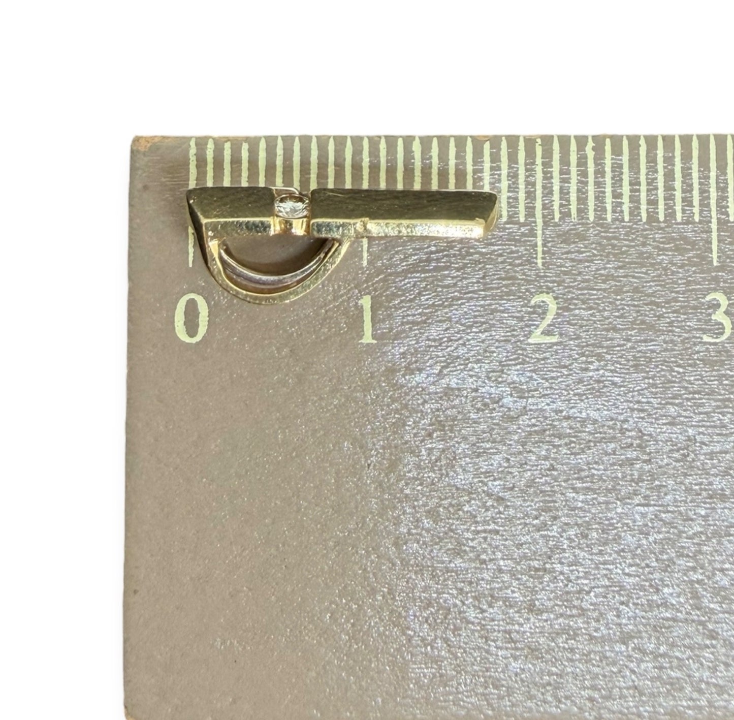 Goldanhänger 0,06ct Brillanten 14K/585 - Bicolor Design