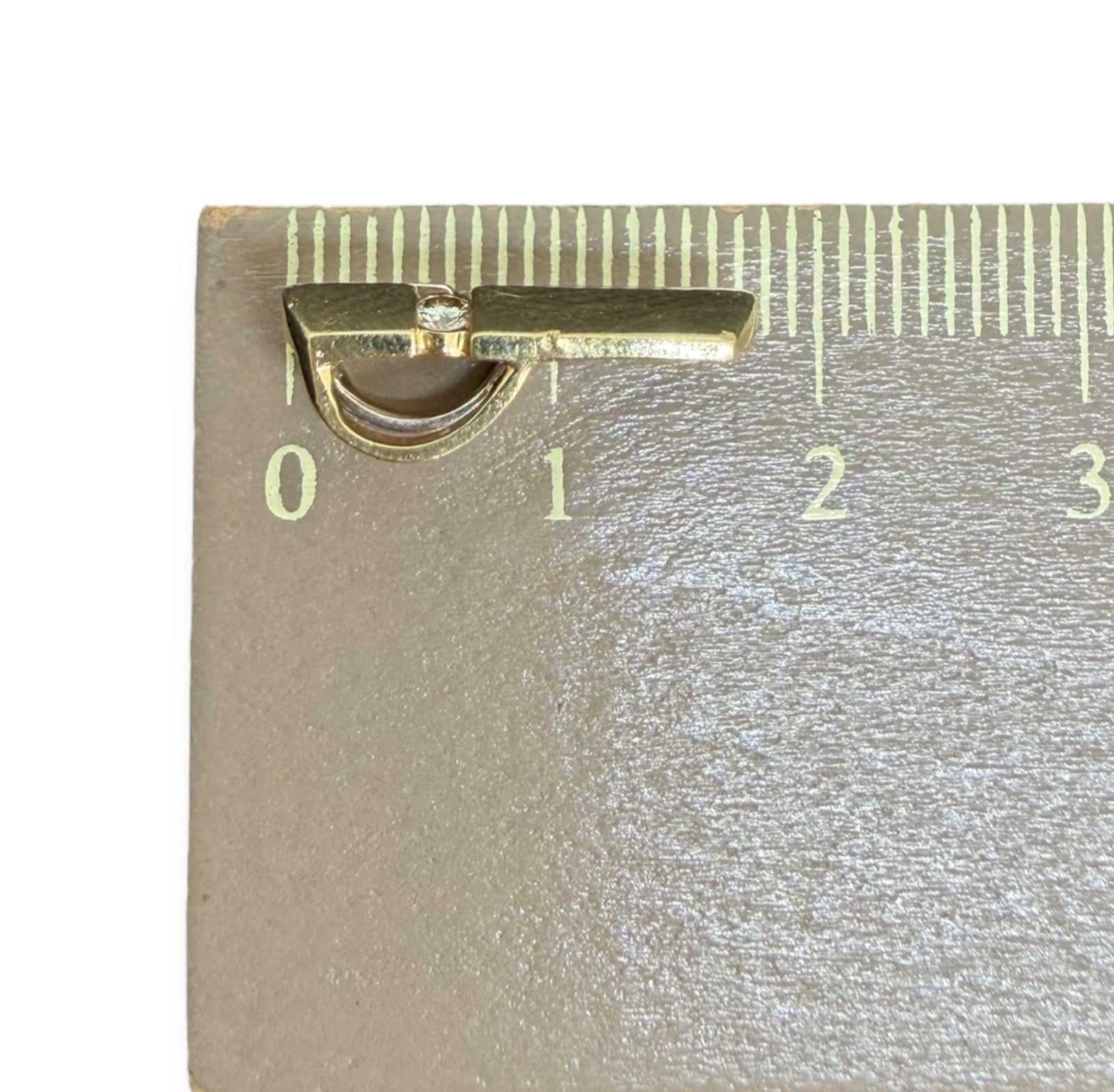 Goldanhänger 0,06ct Brillanten 14K/585 - Bicolor Design