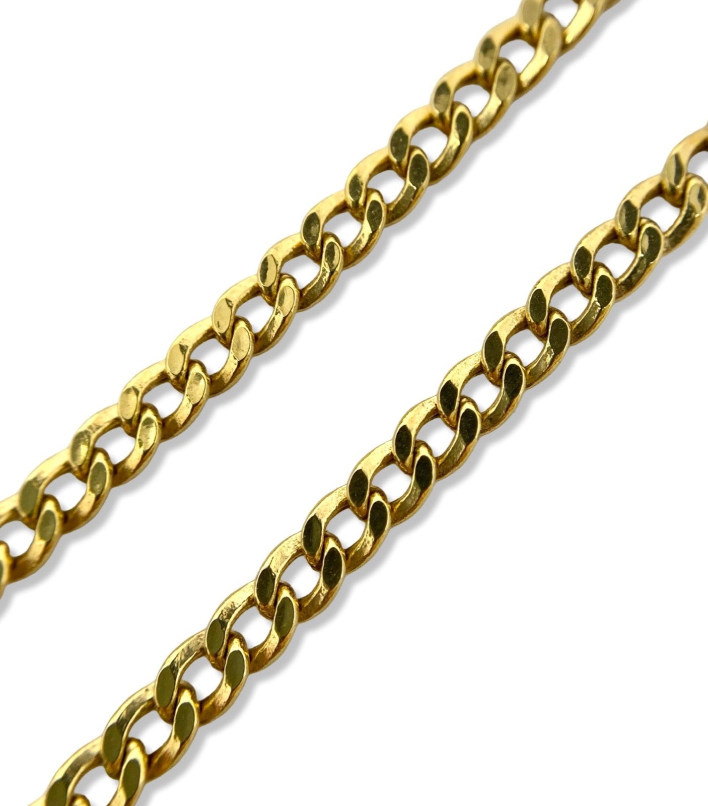 Panzerkette 8 Karat / 333 Gelbgold 52cm