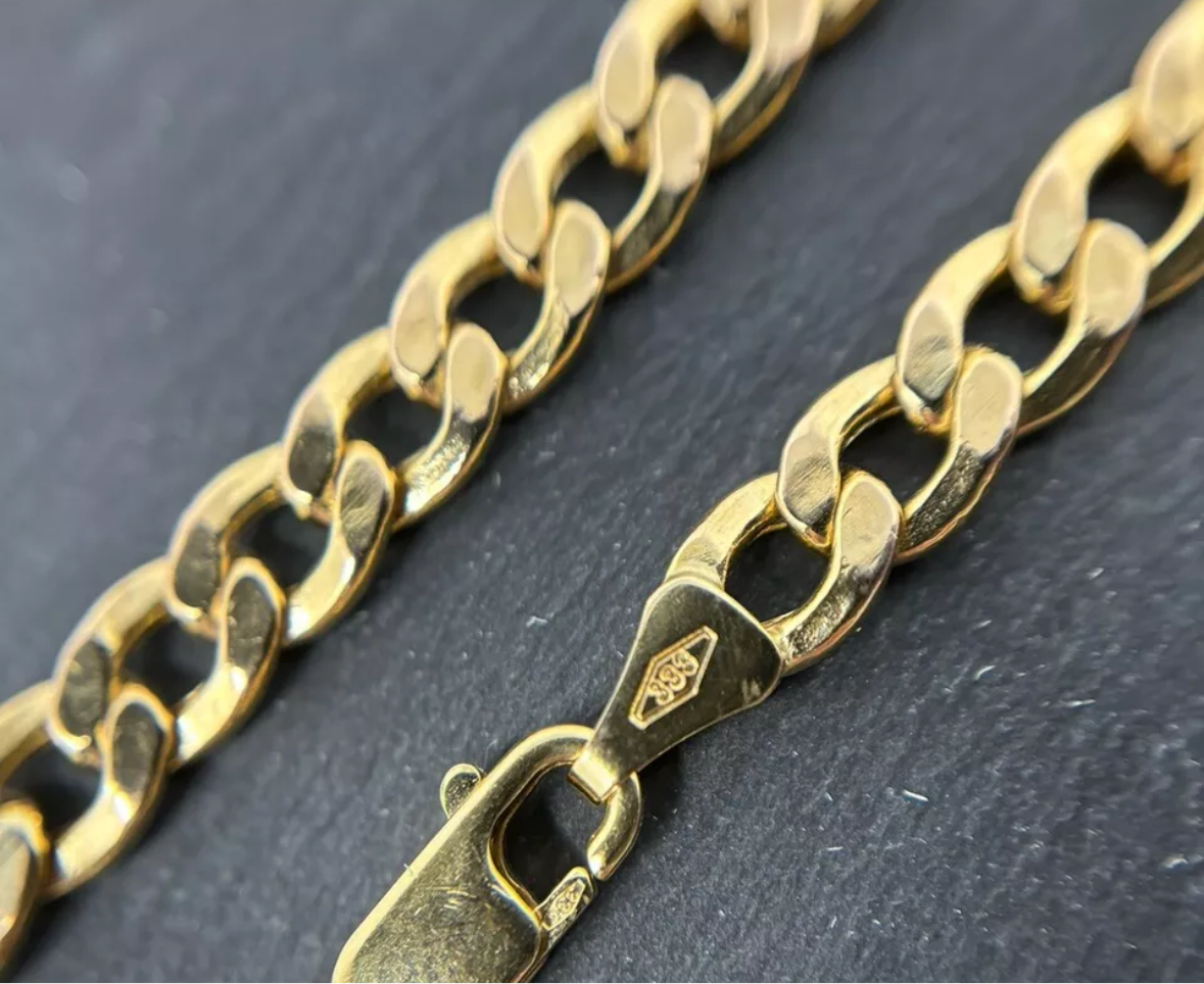 Goldkette 6mm Panzerkette 60cm 8K/333 GG No.71