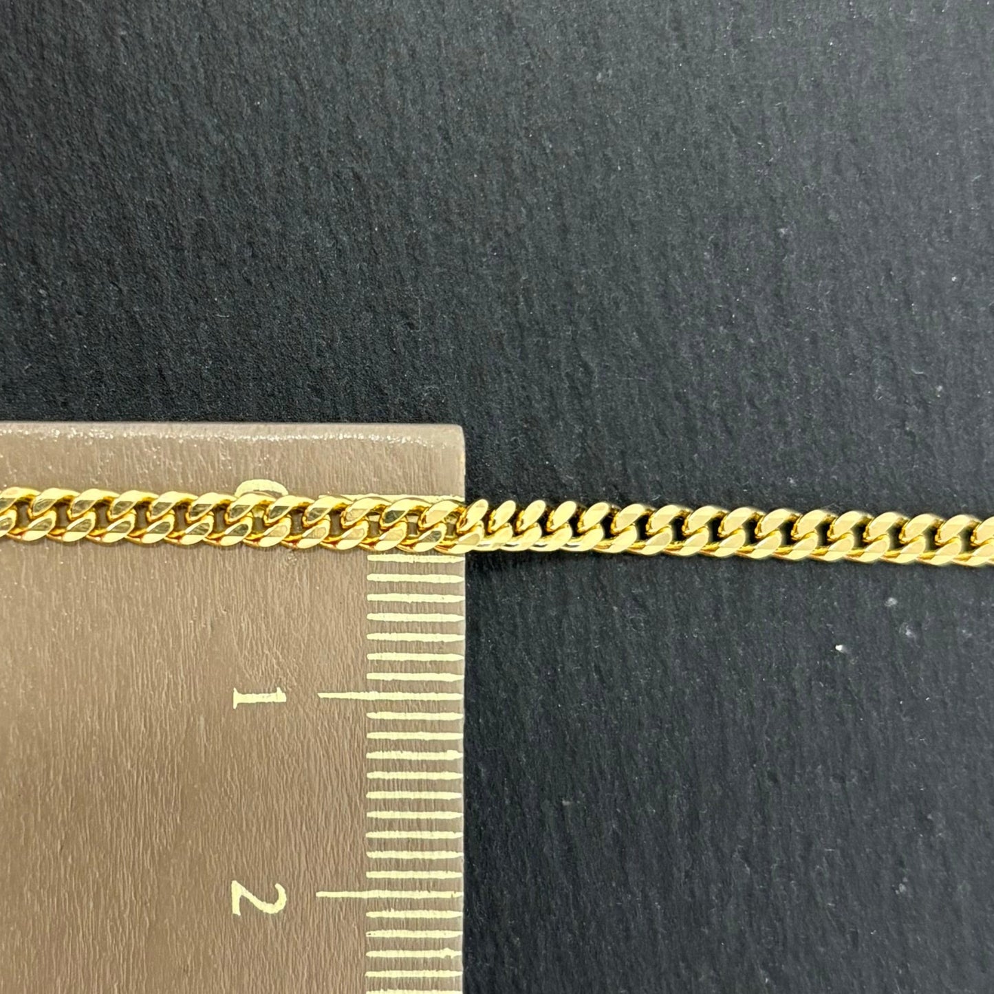 Gelbgold Panzerarmband Goldarmband 14K/585 19cm 3mm Massiv No.95