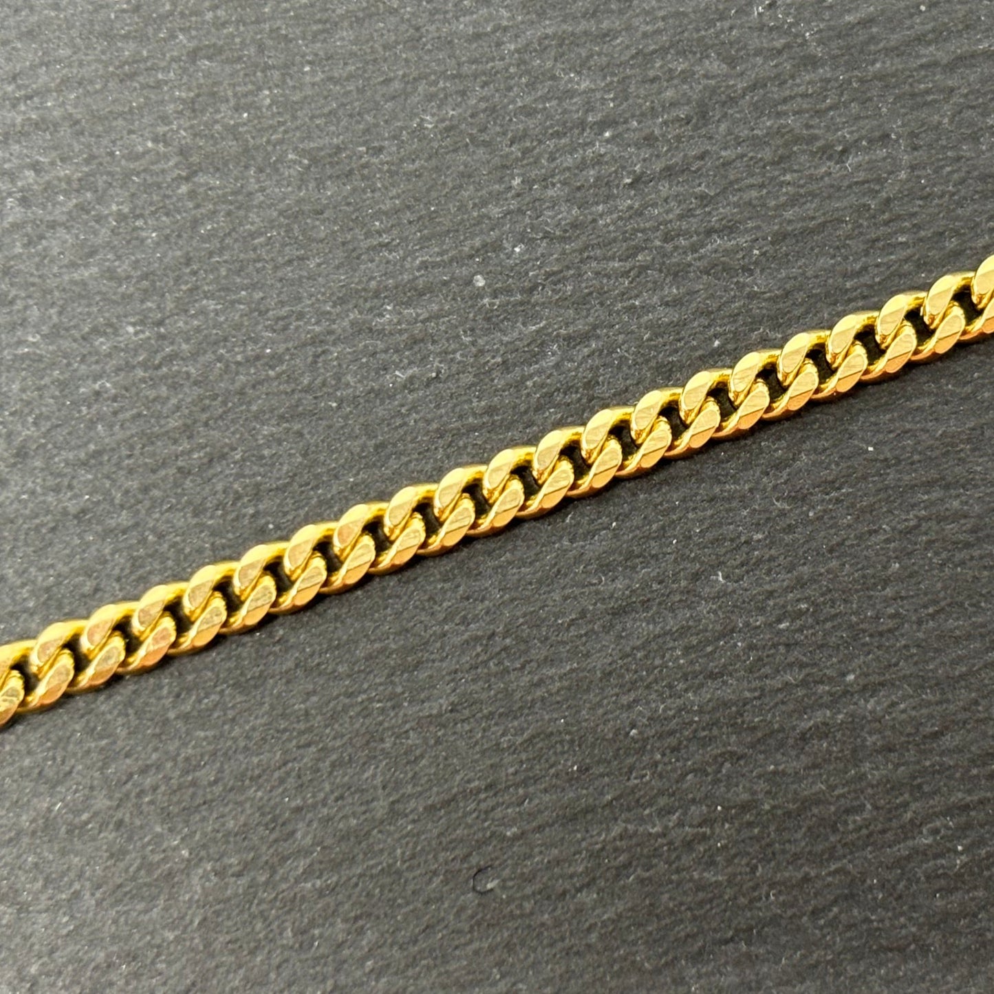 Gelbgold Panzerarmband Goldarmband 14K/585 19cm 3mm Massiv No.95