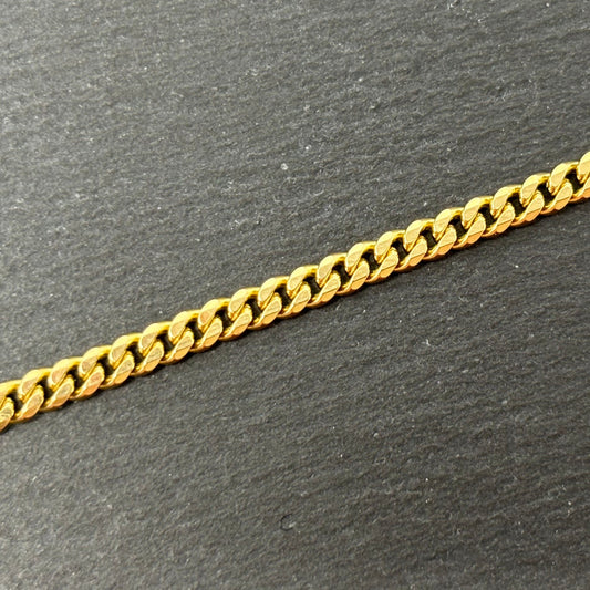 Gelbgold Panzerarmband Goldarmband 14K/585 19cm 3mm Massiv No.95