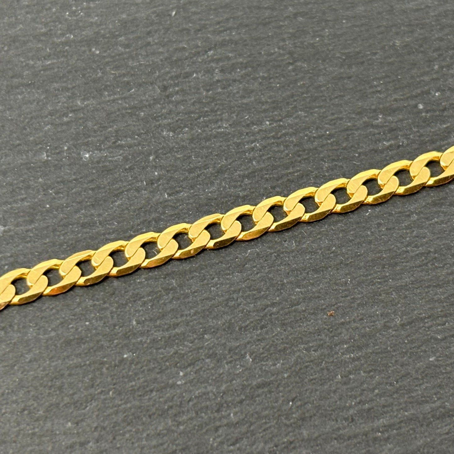 Verkauft! Gelbgold Panzerarmband Panzerkette 14K/585 21cm 3mm Massiv No.91