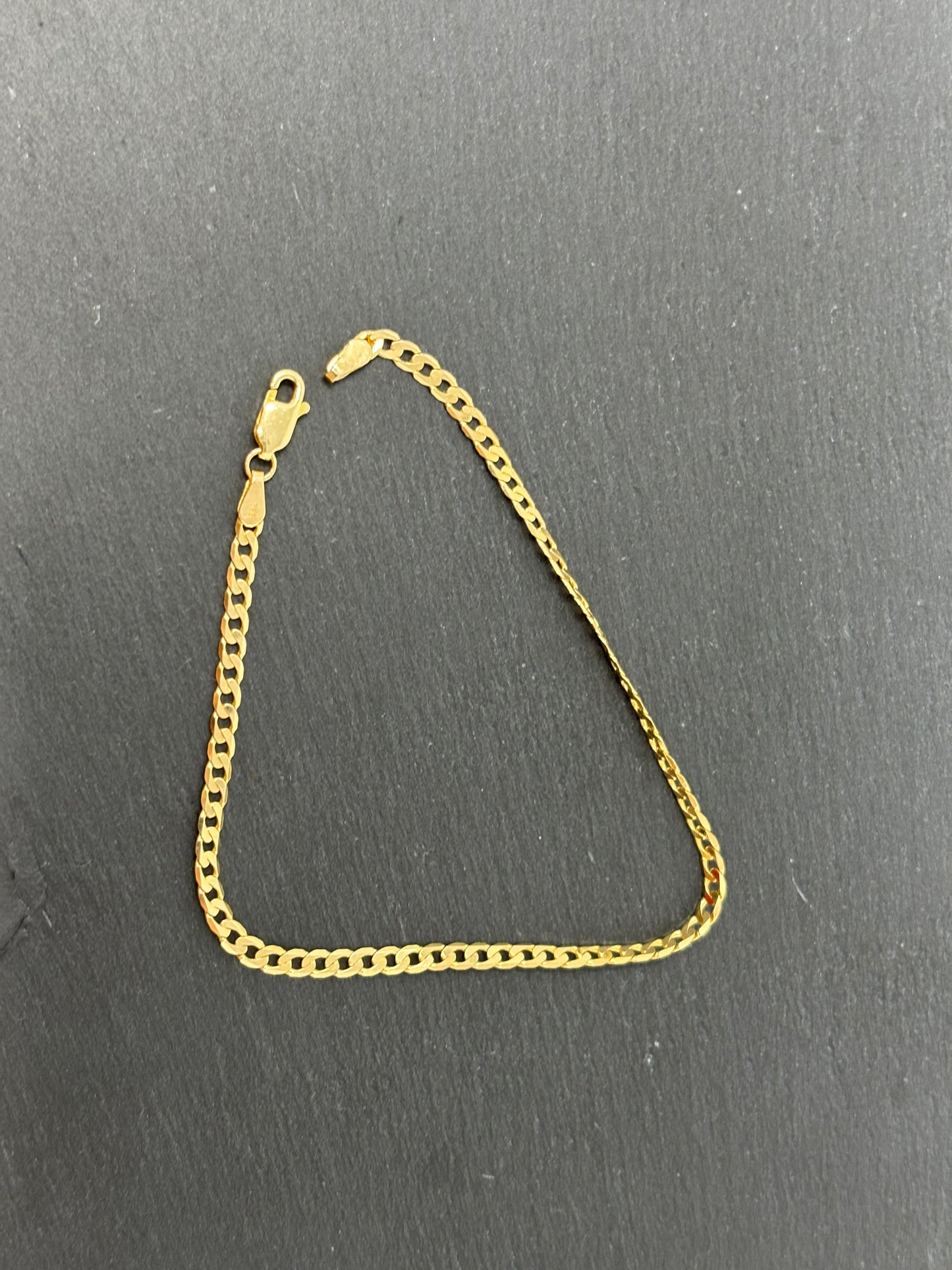 Verkauft! Gelbgold Panzerarmband Panzerkette 14K/585 21cm 3mm Massiv No.91