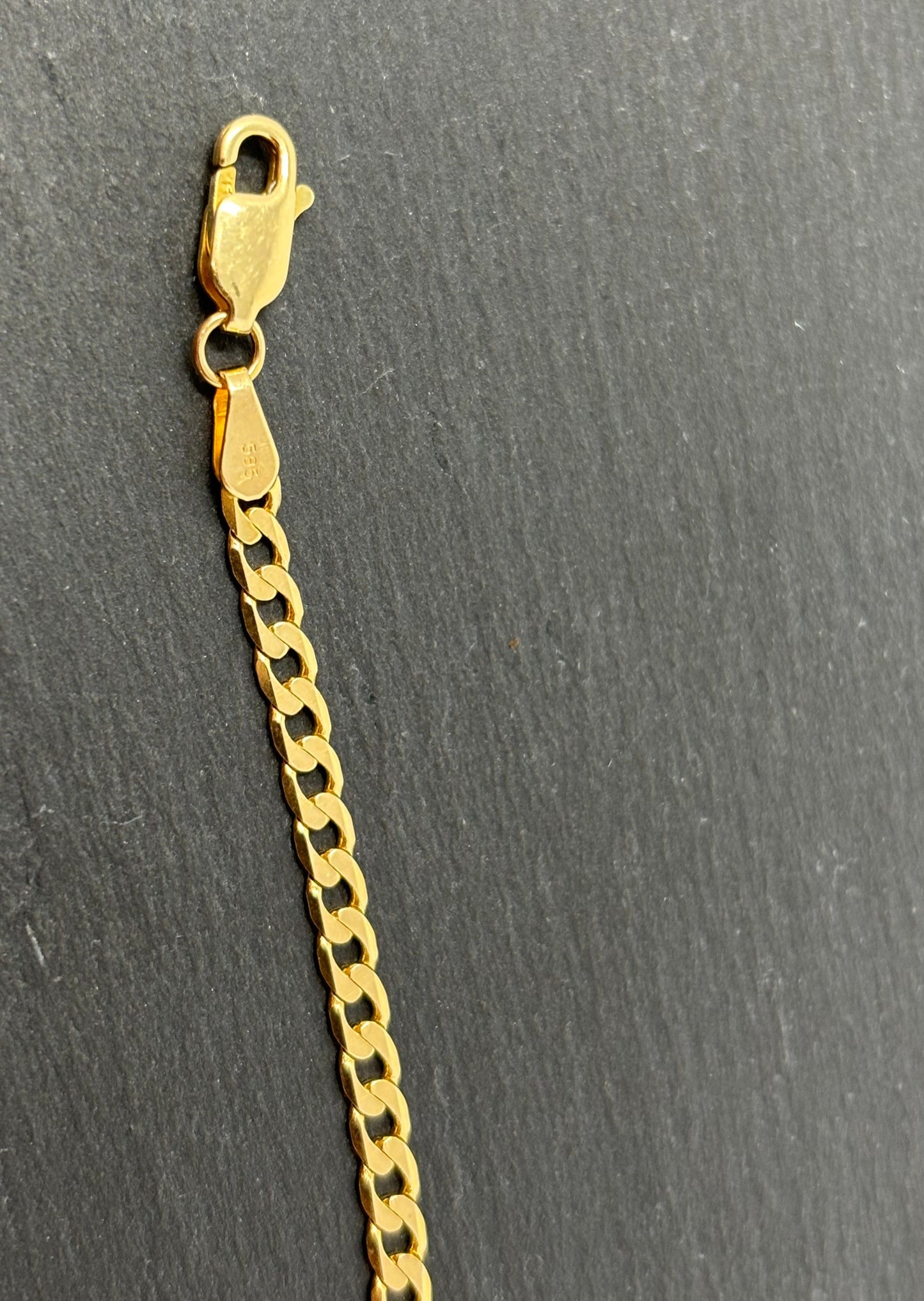 Verkauft! Gelbgold Panzerarmband Panzerkette 14K/585 21cm 3mm Massiv No.91