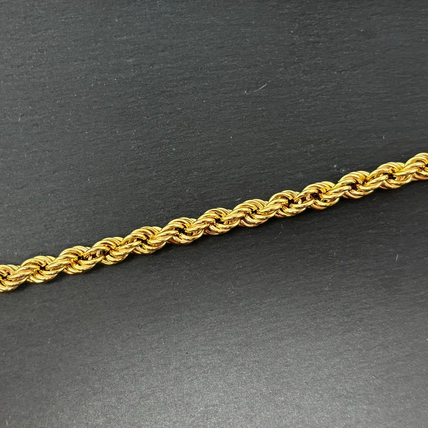Verkauft ! Kordelarmband Goldarmband 8K/333 6mm 19cm Gold No.101