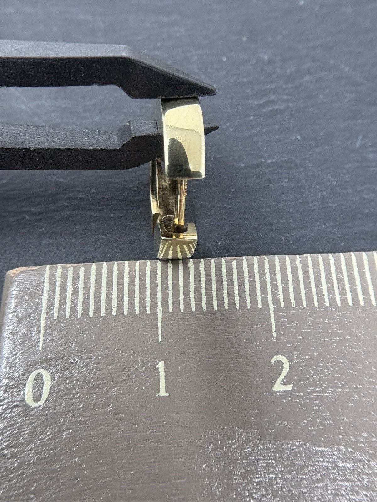 Ohrringe Gelbgold Creolen glänzend | 9K/375